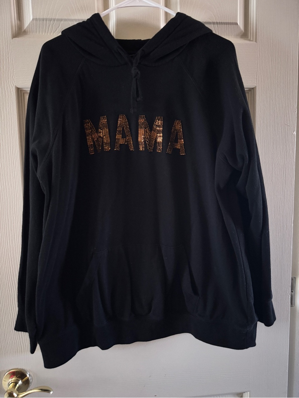 torrid Black Pullover Hoodie with Metallic Detail